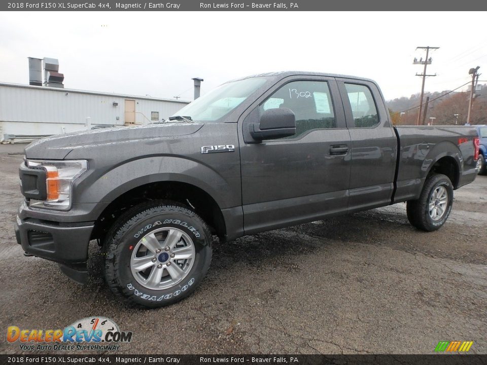 2018 Ford F150 XL SuperCab 4x4 Magnetic / Earth Gray Photo #6