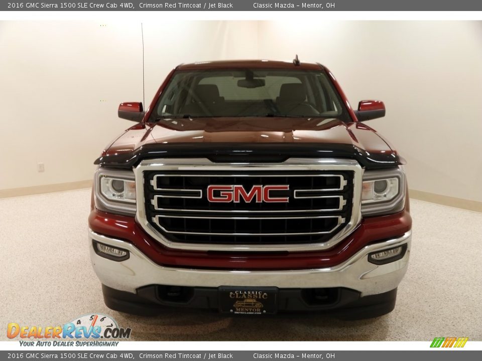 2016 GMC Sierra 1500 SLE Crew Cab 4WD Crimson Red Tintcoat / Jet Black Photo #2