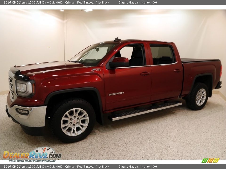 2016 GMC Sierra 1500 SLE Crew Cab 4WD Crimson Red Tintcoat / Jet Black Photo #3