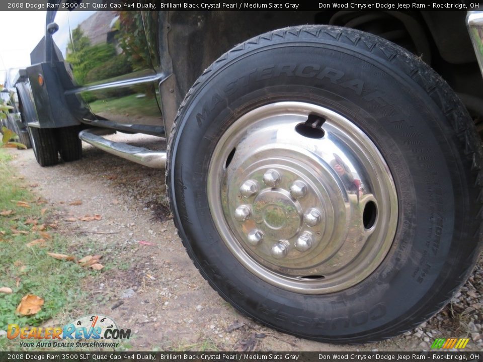 2008 Dodge Ram 3500 SLT Quad Cab 4x4 Dually Brilliant Black Crystal Pearl / Medium Slate Gray Photo #2