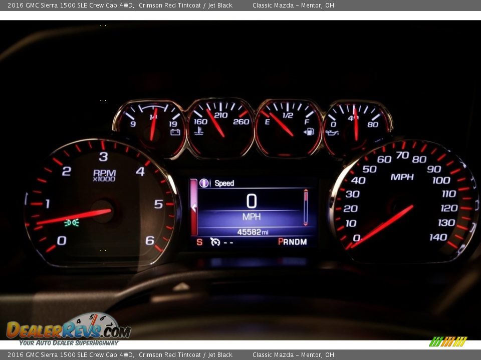 2016 GMC Sierra 1500 SLE Crew Cab 4WD Crimson Red Tintcoat / Jet Black Photo #9