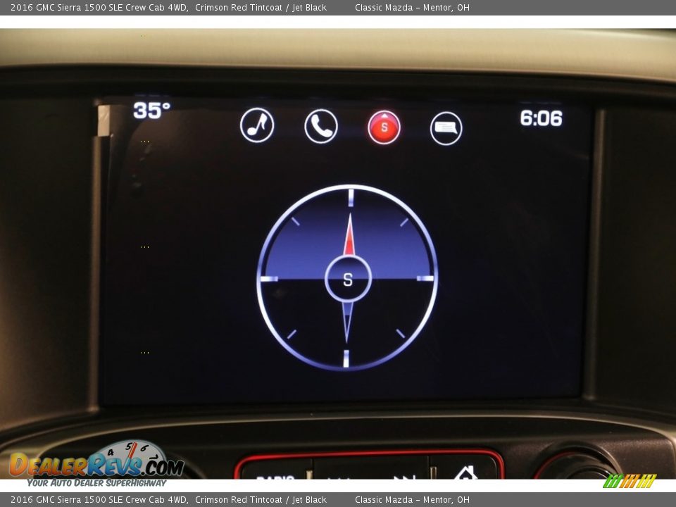 2016 GMC Sierra 1500 SLE Crew Cab 4WD Crimson Red Tintcoat / Jet Black Photo #12