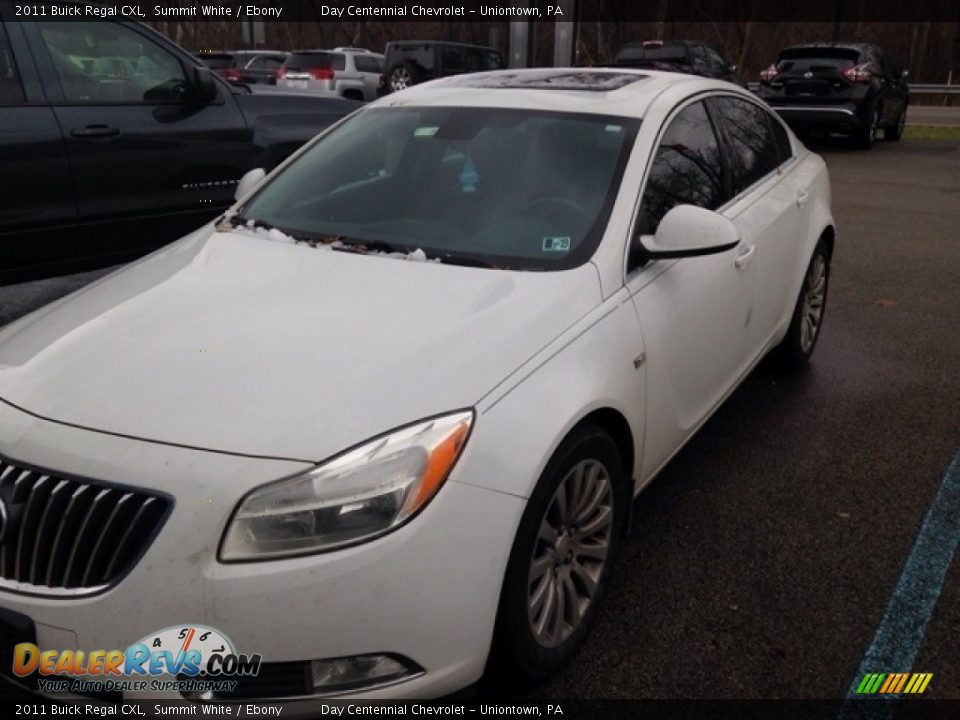 2011 Buick Regal CXL Summit White / Ebony Photo #2