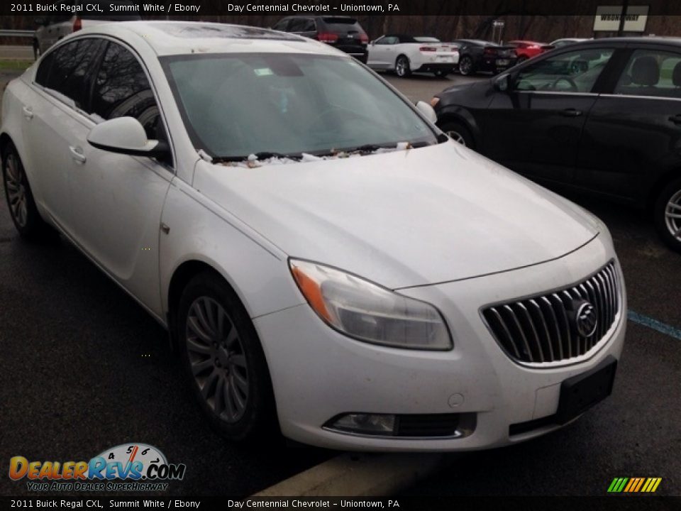 2011 Buick Regal CXL Summit White / Ebony Photo #7