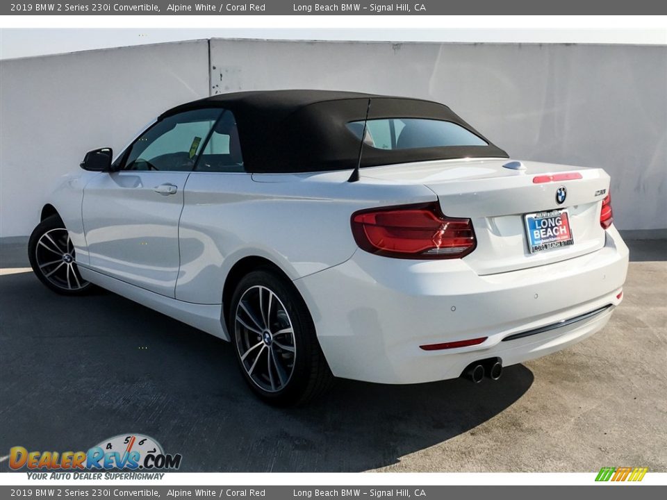 2019 BMW 2 Series 230i Convertible Alpine White / Coral Red Photo #2