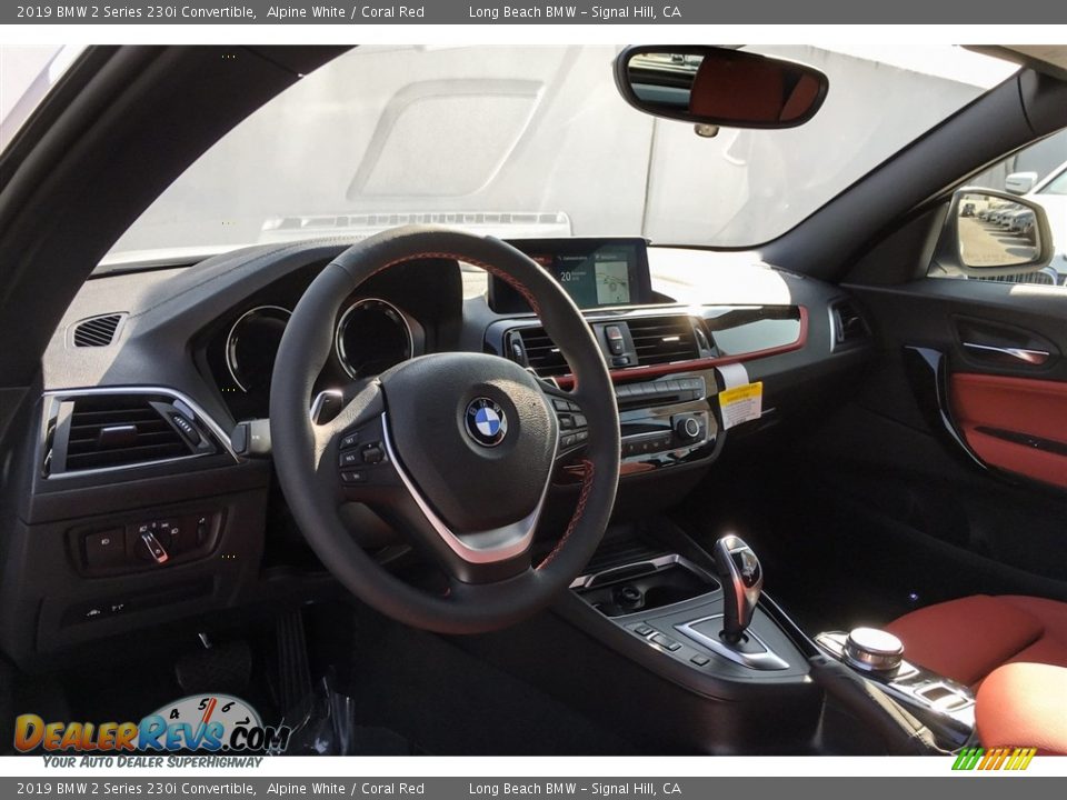 2019 BMW 2 Series 230i Convertible Alpine White / Coral Red Photo #4