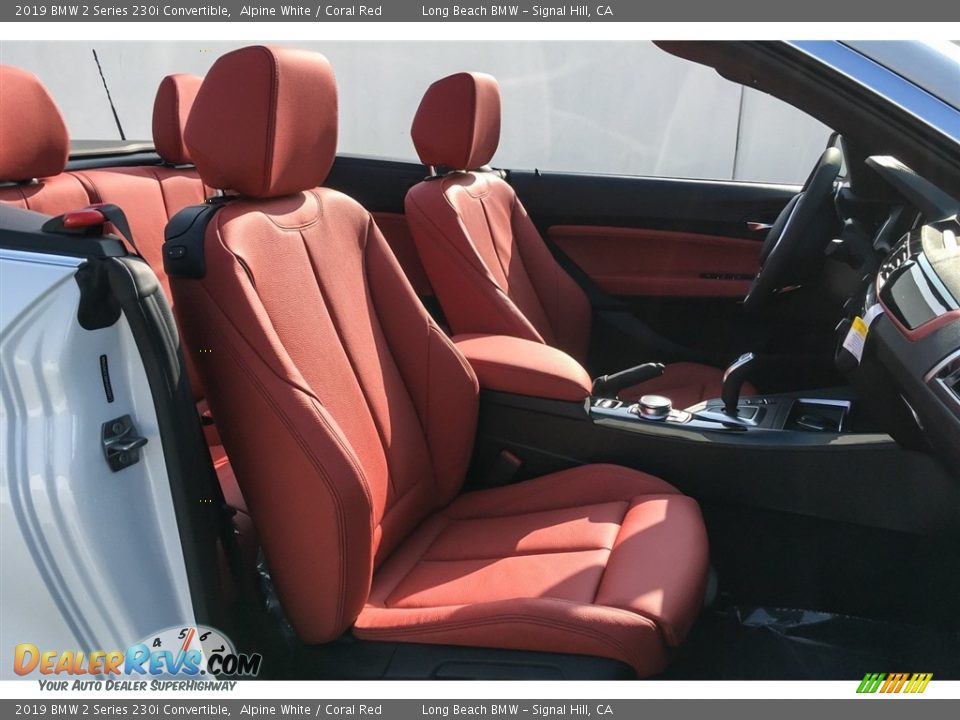 2019 BMW 2 Series 230i Convertible Alpine White / Coral Red Photo #5