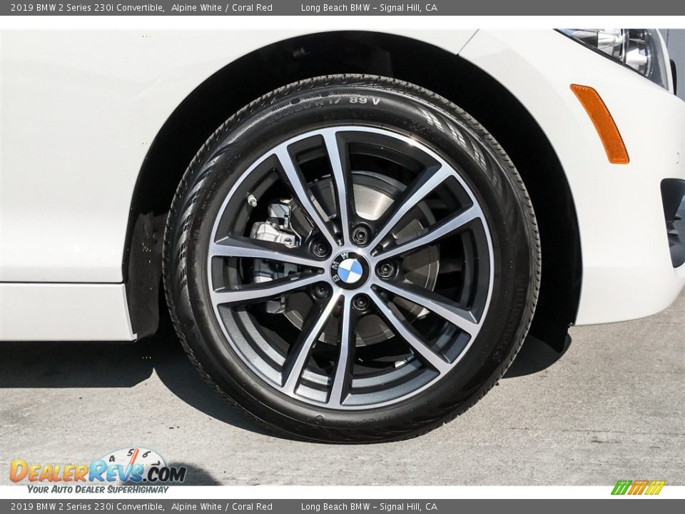 2019 BMW 2 Series 230i Convertible Alpine White / Coral Red Photo #9