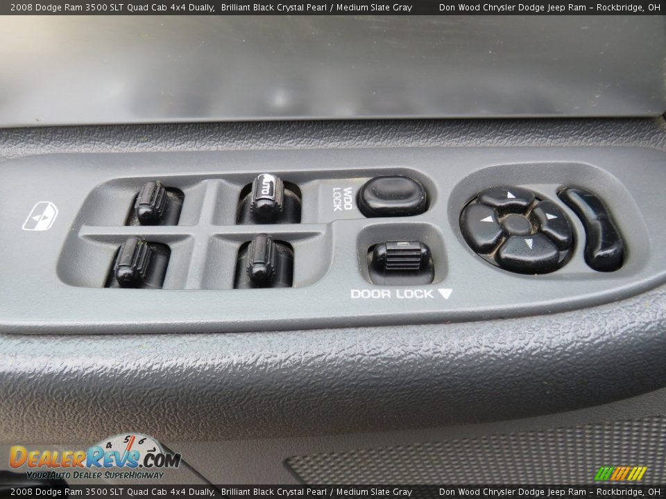2008 Dodge Ram 3500 SLT Quad Cab 4x4 Dually Brilliant Black Crystal Pearl / Medium Slate Gray Photo #29