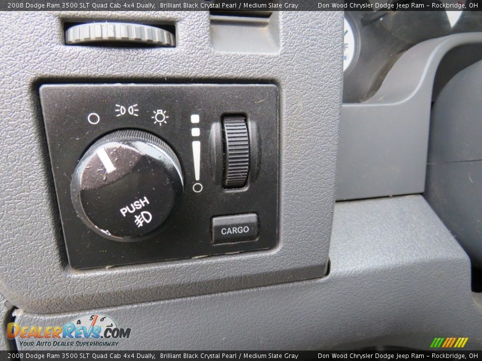 2008 Dodge Ram 3500 SLT Quad Cab 4x4 Dually Brilliant Black Crystal Pearl / Medium Slate Gray Photo #30