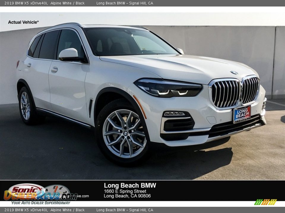 2019 BMW X5 xDrive40i Alpine White / Black Photo #1