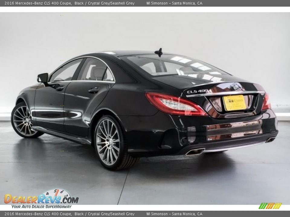 2016 Mercedes-Benz CLS 400 Coupe Black / Crystal Grey/Seashell Grey Photo #10