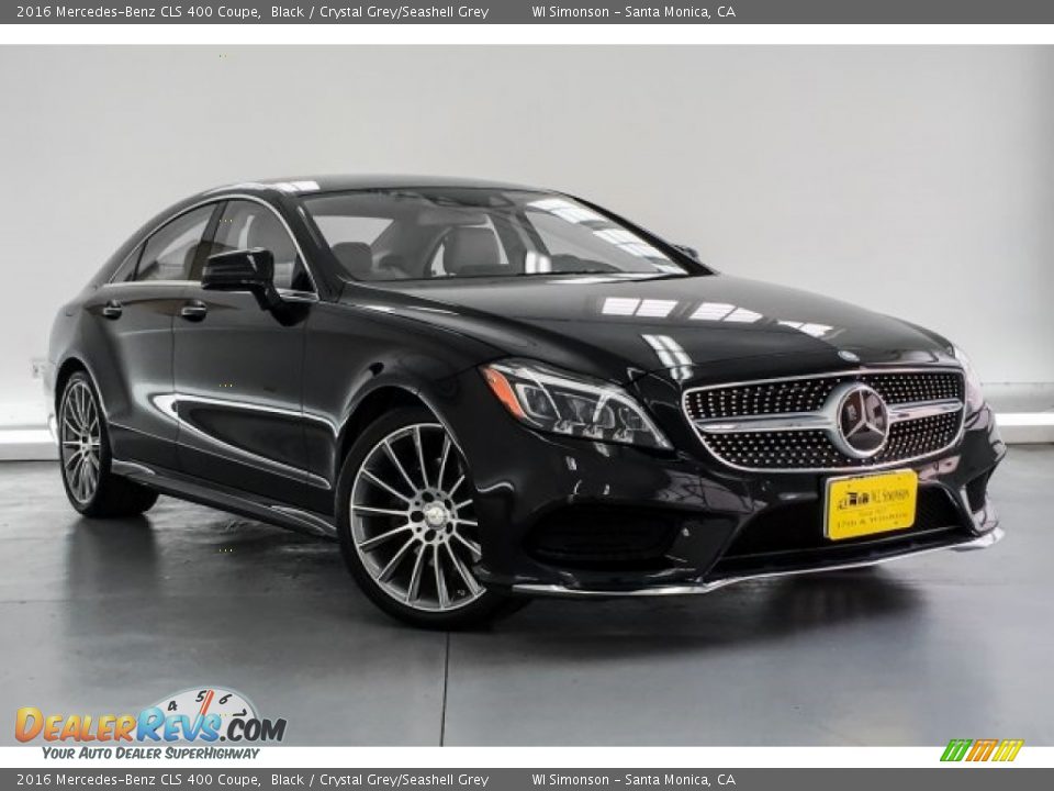 2016 Mercedes-Benz CLS 400 Coupe Black / Crystal Grey/Seashell Grey Photo #14