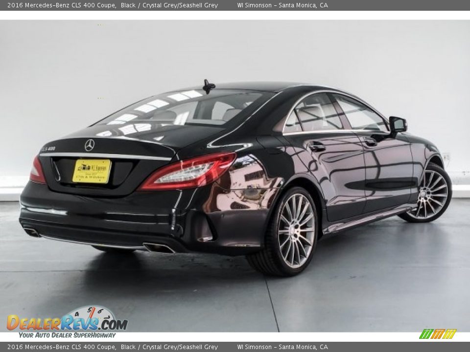 2016 Mercedes-Benz CLS 400 Coupe Black / Crystal Grey/Seashell Grey Photo #16