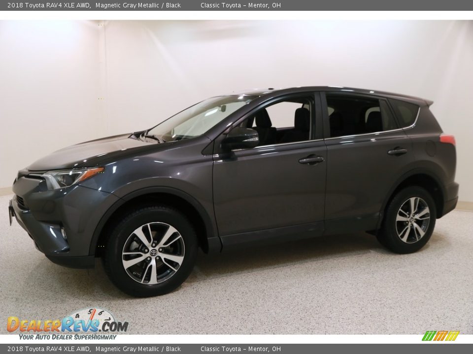 2018 Toyota RAV4 XLE AWD Magnetic Gray Metallic / Black Photo #3