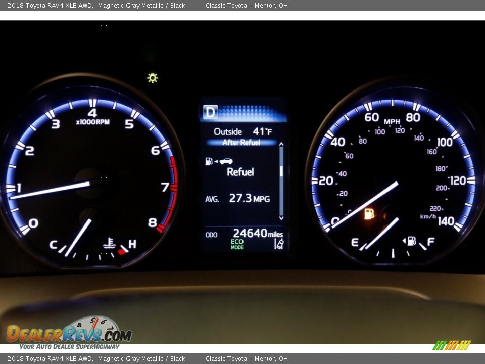 2018 Toyota RAV4 XLE AWD Magnetic Gray Metallic / Black Photo #8