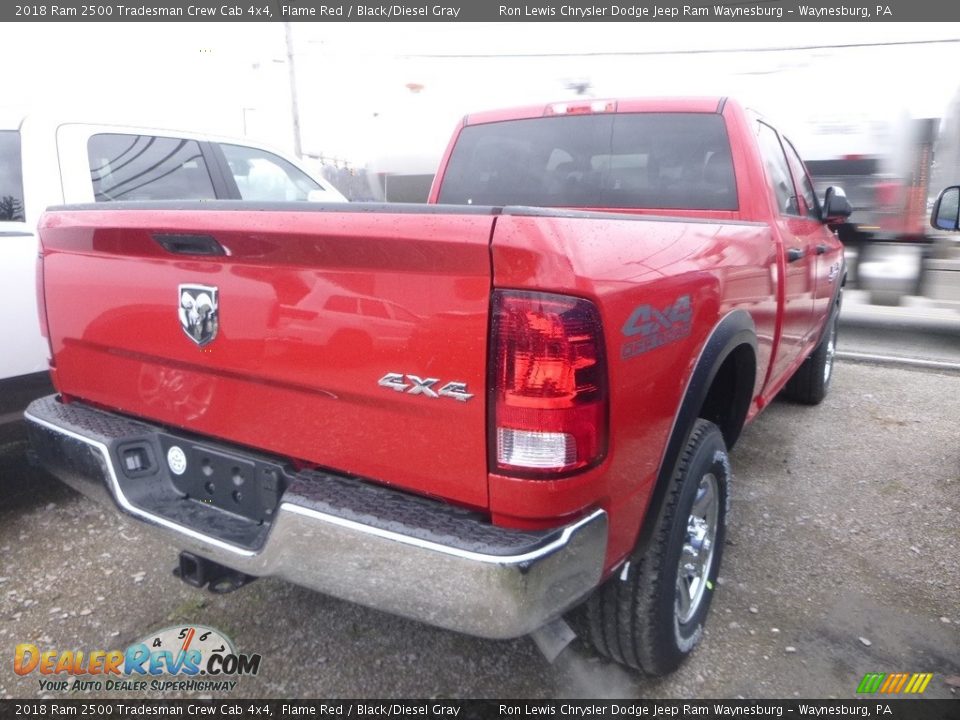 2018 Ram 2500 Tradesman Crew Cab 4x4 Flame Red / Black/Diesel Gray Photo #6