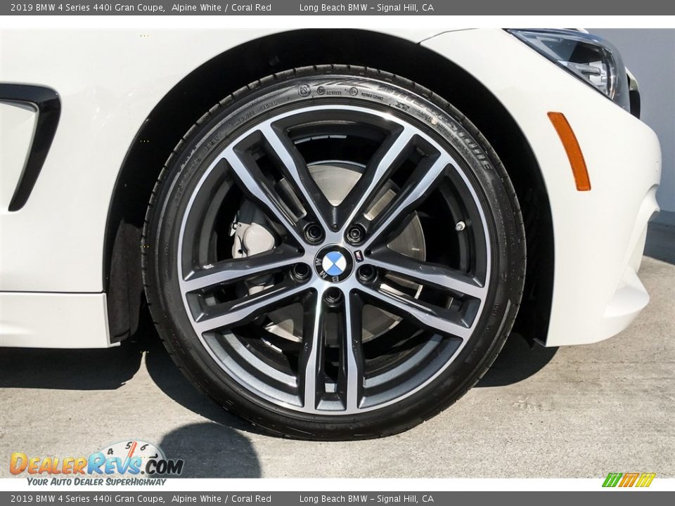 2019 BMW 4 Series 440i Gran Coupe Alpine White / Coral Red Photo #1