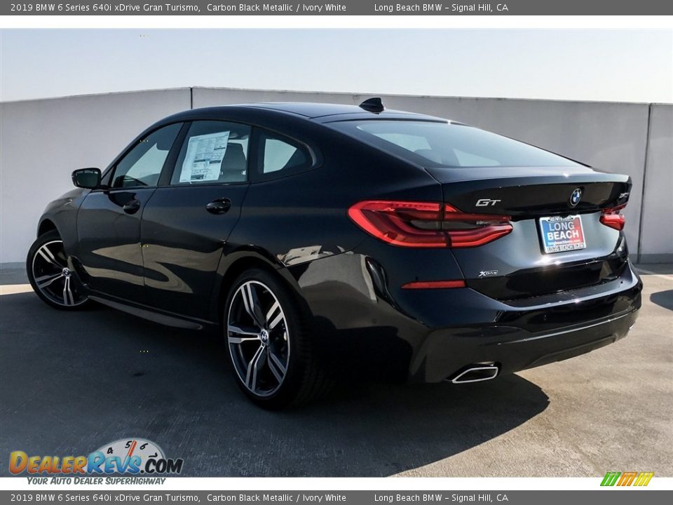 2019 BMW 6 Series 640i xDrive Gran Turismo Carbon Black Metallic / Ivory White Photo #2