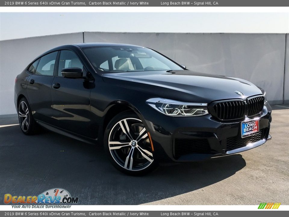 2019 BMW 6 Series 640i xDrive Gran Turismo Carbon Black Metallic / Ivory White Photo #12