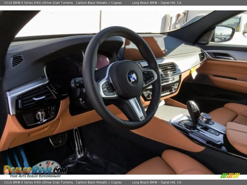 2019 BMW 6 Series 640i xDrive Gran Turismo Carbon Black Metallic / Cognac Photo #4