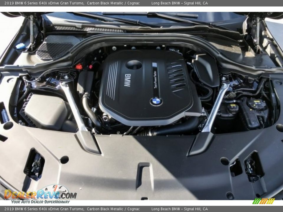 2019 BMW 6 Series 640i xDrive Gran Turismo Carbon Black Metallic / Cognac Photo #8