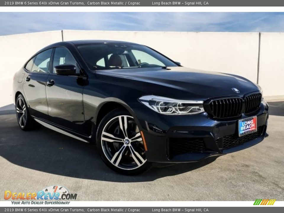 2019 BMW 6 Series 640i xDrive Gran Turismo Carbon Black Metallic / Cognac Photo #12