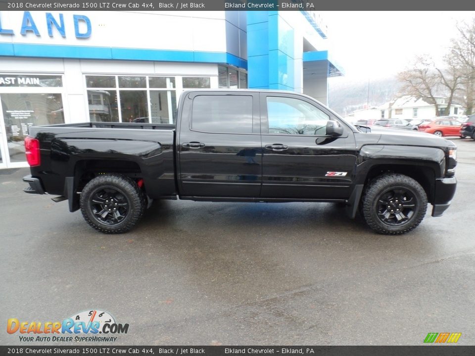2018 Chevrolet Silverado 1500 LTZ Crew Cab 4x4 Black / Jet Black Photo #1