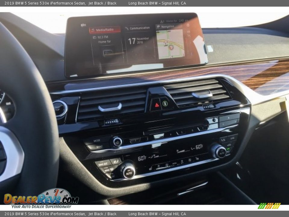 2019 BMW 5 Series 530e iPerformance Sedan Jet Black / Black Photo #6