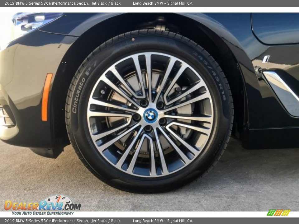 2019 BMW 5 Series 530e iPerformance Sedan Jet Black / Black Photo #9