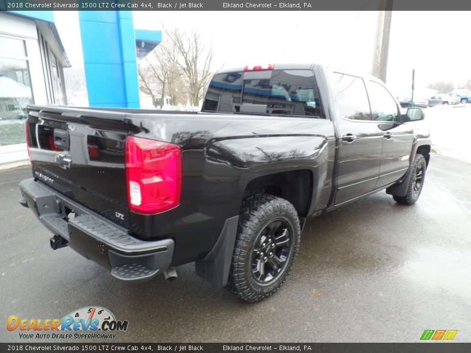 2018 Chevrolet Silverado 1500 LTZ Crew Cab 4x4 Black / Jet Black Photo #5