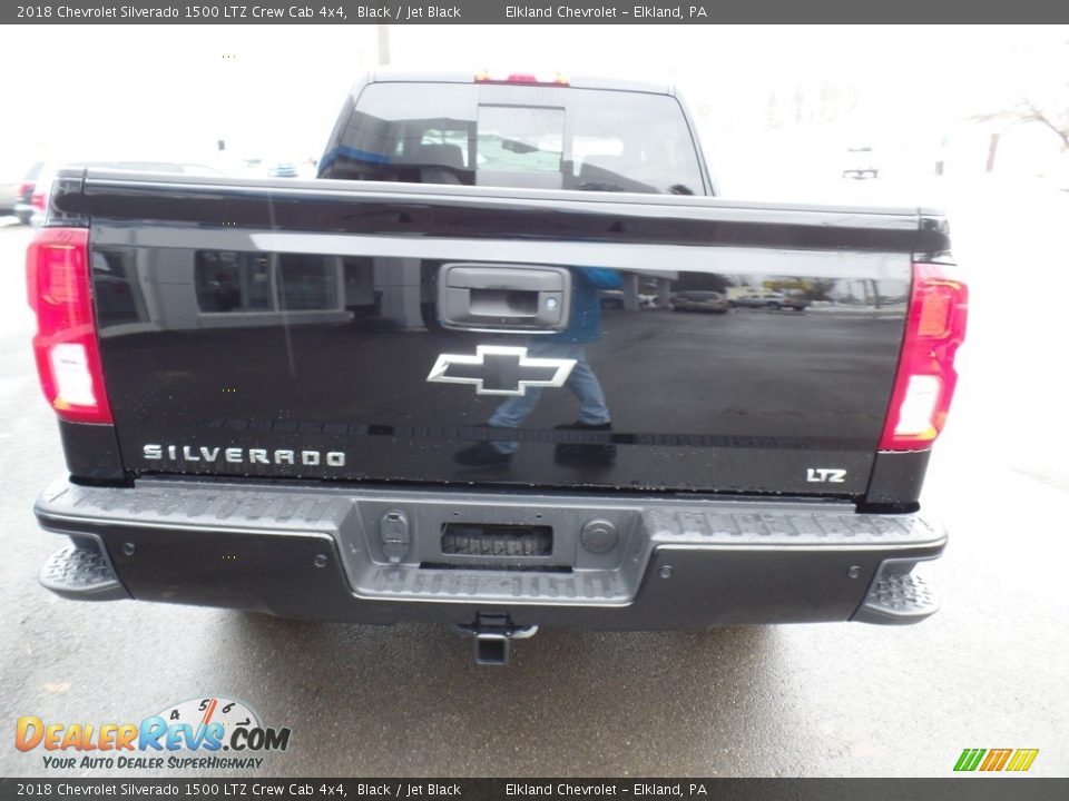 2018 Chevrolet Silverado 1500 LTZ Crew Cab 4x4 Black / Jet Black Photo #6