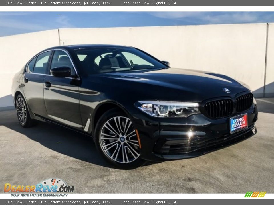 2019 BMW 5 Series 530e iPerformance Sedan Jet Black / Black Photo #12