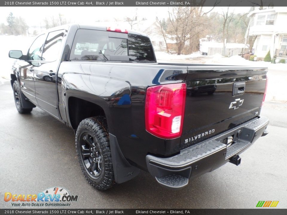 2018 Chevrolet Silverado 1500 LTZ Crew Cab 4x4 Black / Jet Black Photo #7