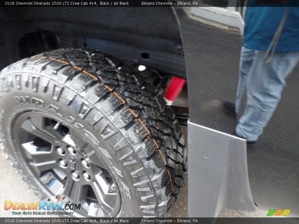 2018 Chevrolet Silverado 1500 LTZ Crew Cab 4x4 Black / Jet Black Photo #10