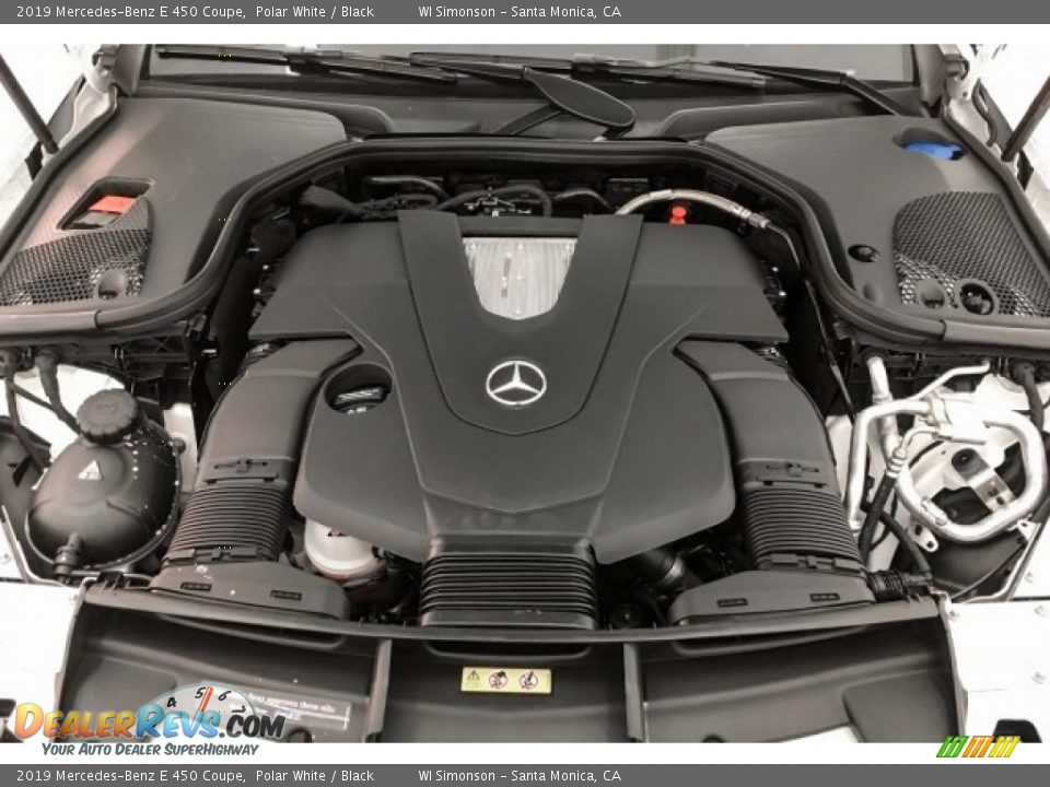 2019 Mercedes-Benz E 450 Coupe Polar White / Black Photo #8