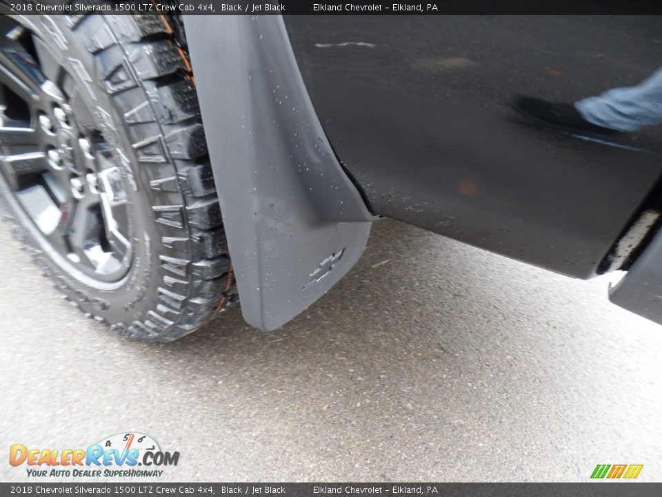2018 Chevrolet Silverado 1500 LTZ Crew Cab 4x4 Black / Jet Black Photo #11
