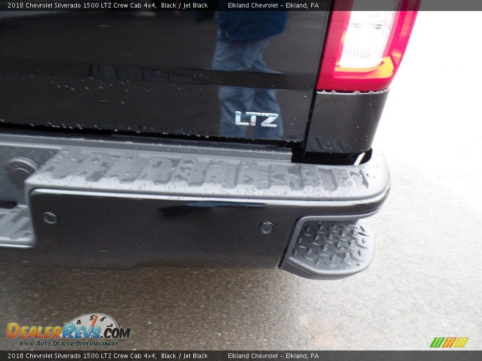 2018 Chevrolet Silverado 1500 LTZ Crew Cab 4x4 Black / Jet Black Photo #13
