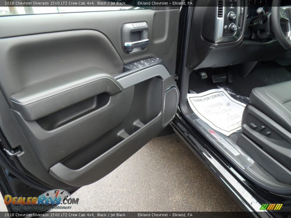2018 Chevrolet Silverado 1500 LTZ Crew Cab 4x4 Black / Jet Black Photo #15