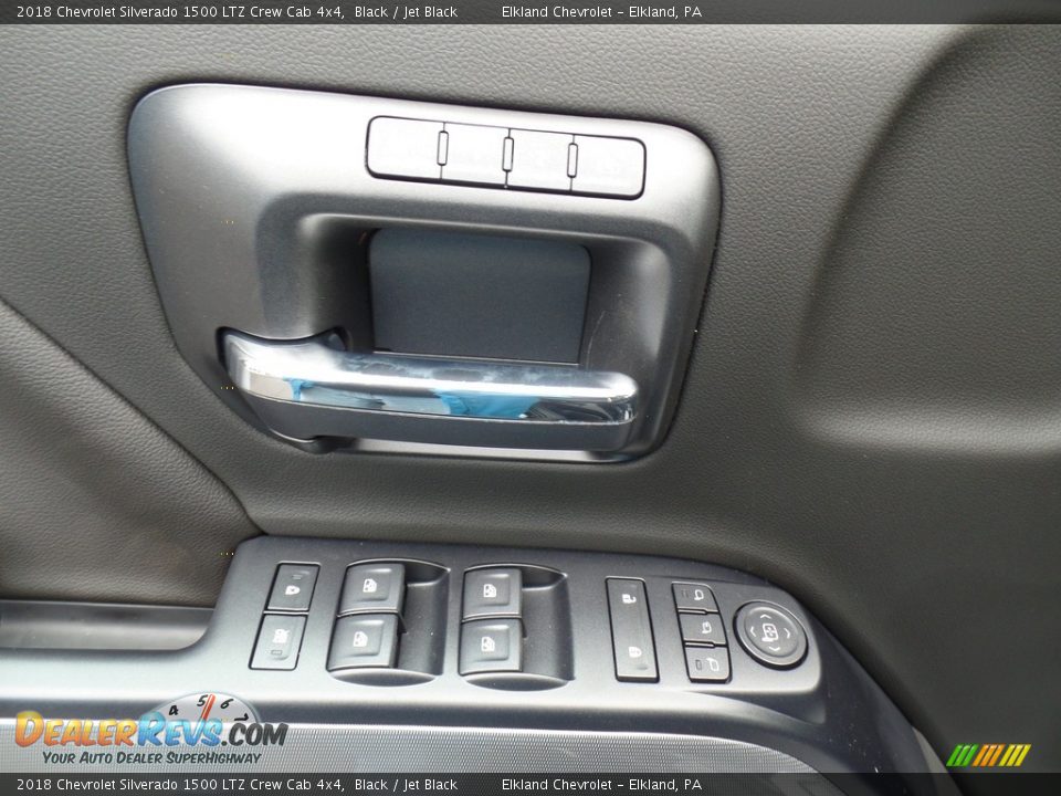 2018 Chevrolet Silverado 1500 LTZ Crew Cab 4x4 Black / Jet Black Photo #17