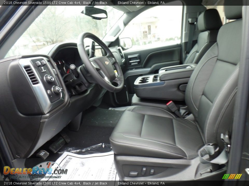 2018 Chevrolet Silverado 1500 LTZ Crew Cab 4x4 Black / Jet Black Photo #18