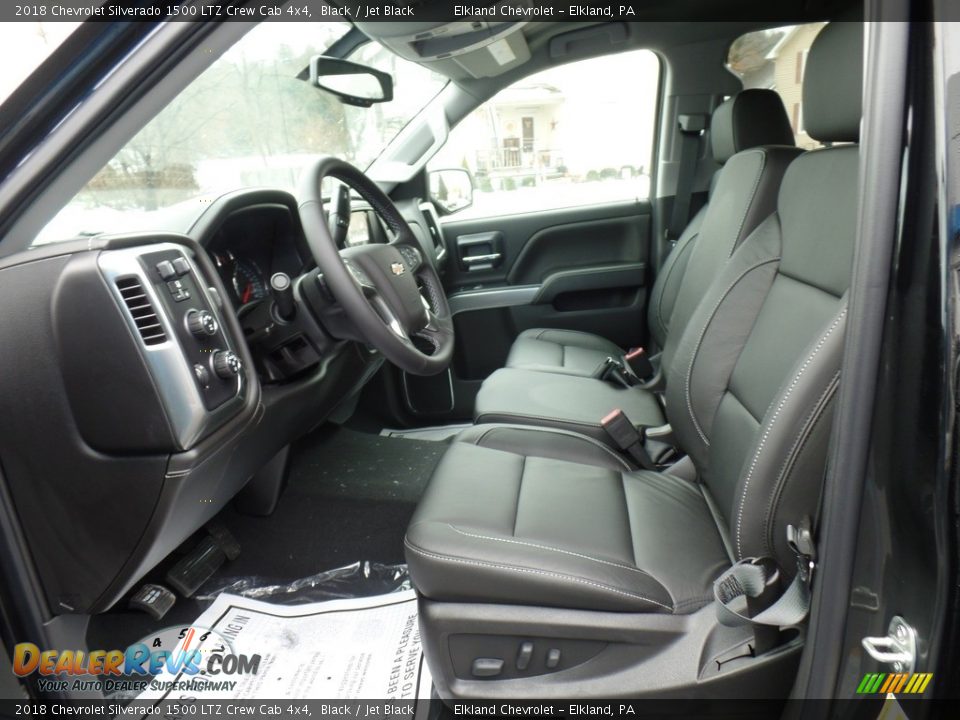 2018 Chevrolet Silverado 1500 LTZ Crew Cab 4x4 Black / Jet Black Photo #19