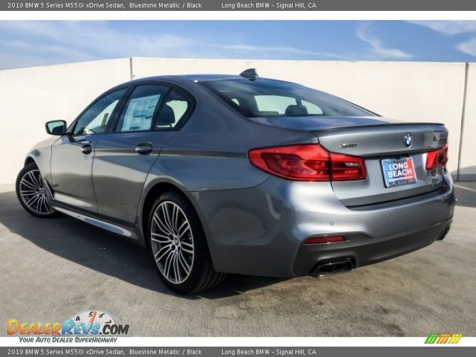 2019 BMW 5 Series M550i xDrive Sedan Bluestone Metallic / Black Photo #2