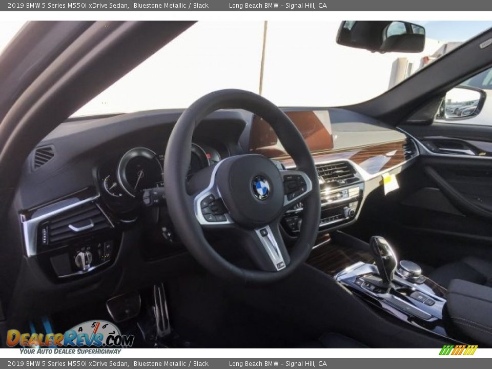 2019 BMW 5 Series M550i xDrive Sedan Bluestone Metallic / Black Photo #4