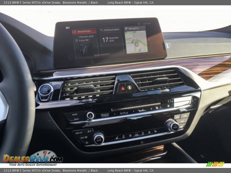 2019 BMW 5 Series M550i xDrive Sedan Bluestone Metallic / Black Photo #6