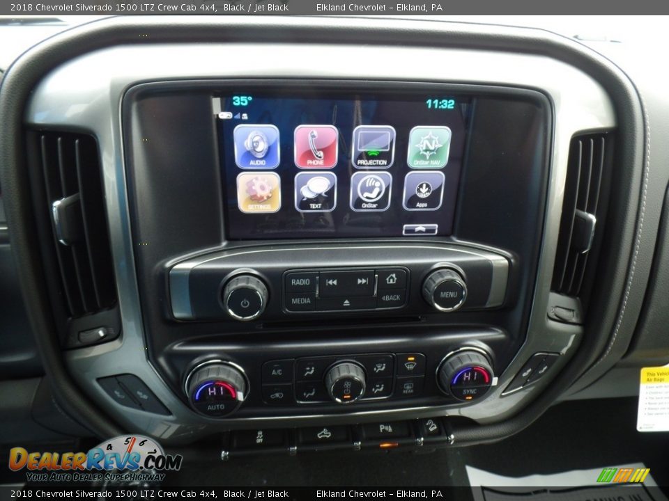 2018 Chevrolet Silverado 1500 LTZ Crew Cab 4x4 Black / Jet Black Photo #29