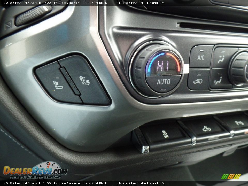 2018 Chevrolet Silverado 1500 LTZ Crew Cab 4x4 Black / Jet Black Photo #35