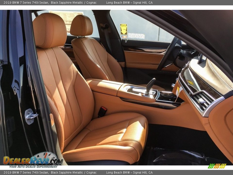 2019 BMW 7 Series 740i Sedan Black Sapphire Metallic / Cognac Photo #5