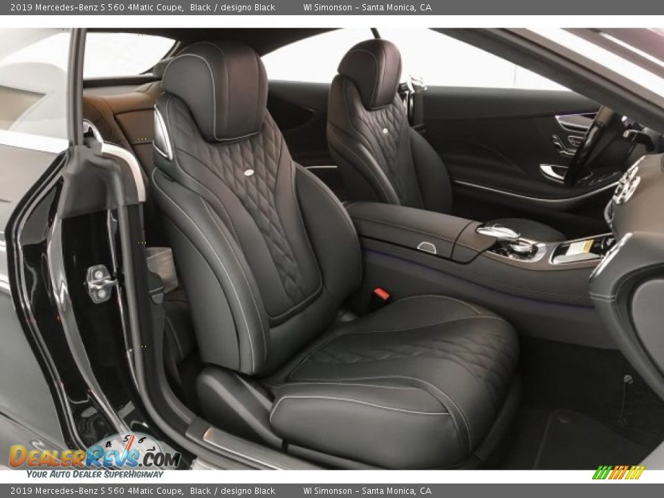 designo Black Interior - 2019 Mercedes-Benz S 560 4Matic Coupe Photo #5