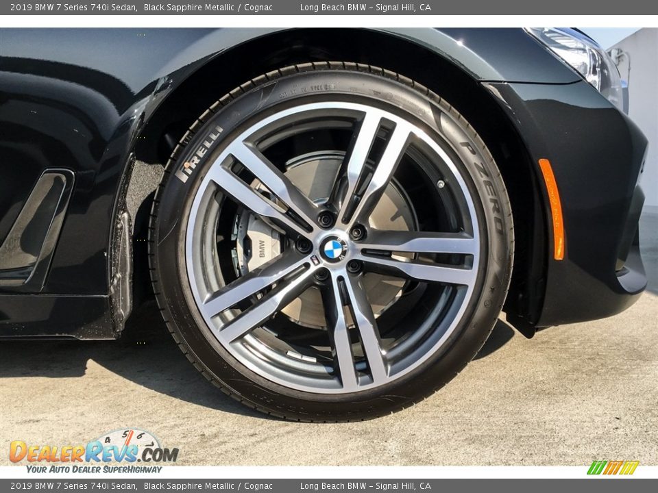 2019 BMW 7 Series 740i Sedan Black Sapphire Metallic / Cognac Photo #9